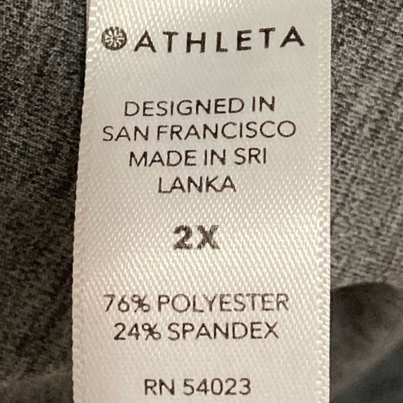 Athleta Ultimate Stash Pocket 7/8 Leggings Women’s Size 2X Drawstring Waist Gray - Picture 11 of 11